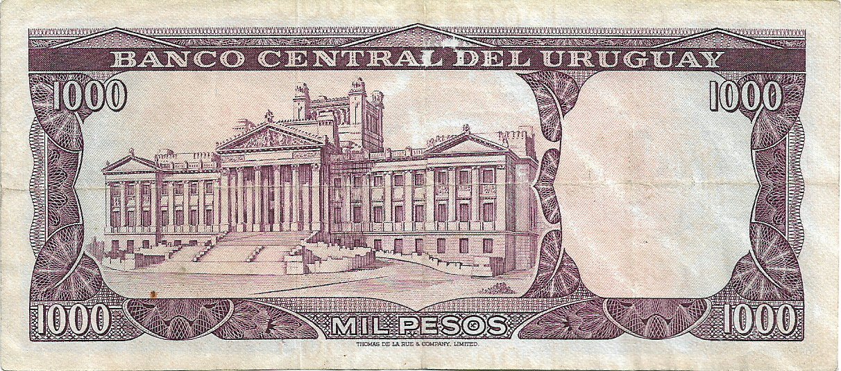 1 New Peso (1 Nuevo Peso), Central Bank of Uruguay, Uruguay, 1975 (Pick 55)