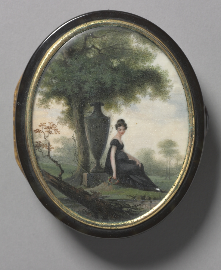 Additional museum view 3 of Snuff Box with Figures (accession 1916.599).