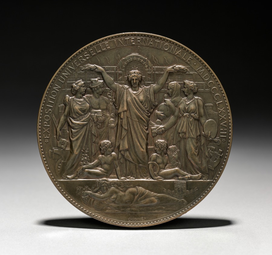 Medal (obverse), 1878 (Cleveland Museum of Art 1969.258.a)