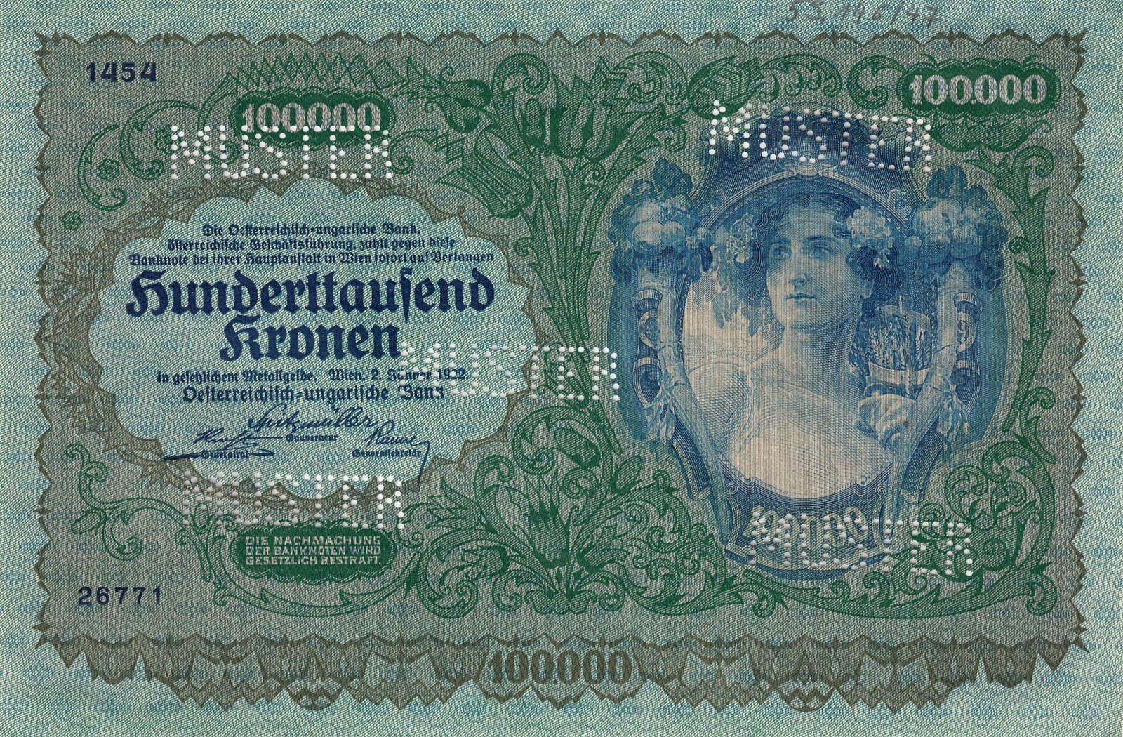 Austrian krone inflation notes