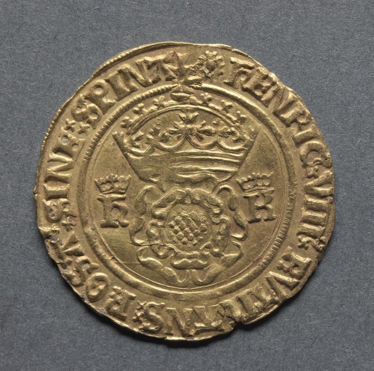 Crown of the Double Rose: Crowned Double Rose (obverse), 1526–1533 (Cleveland Museum of Art 1969.172.a)