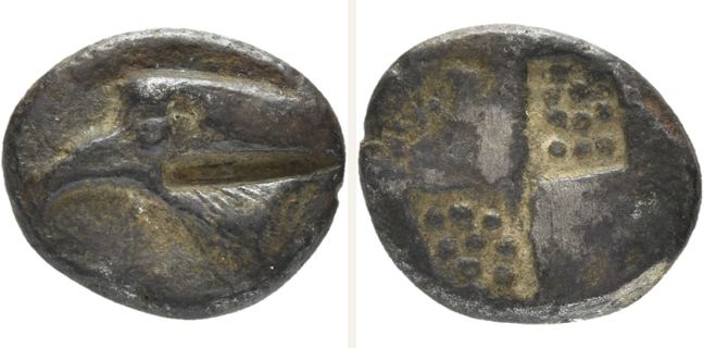 Sinope, drachm — Quadratum incusum with dotted surface (CN type 23940)