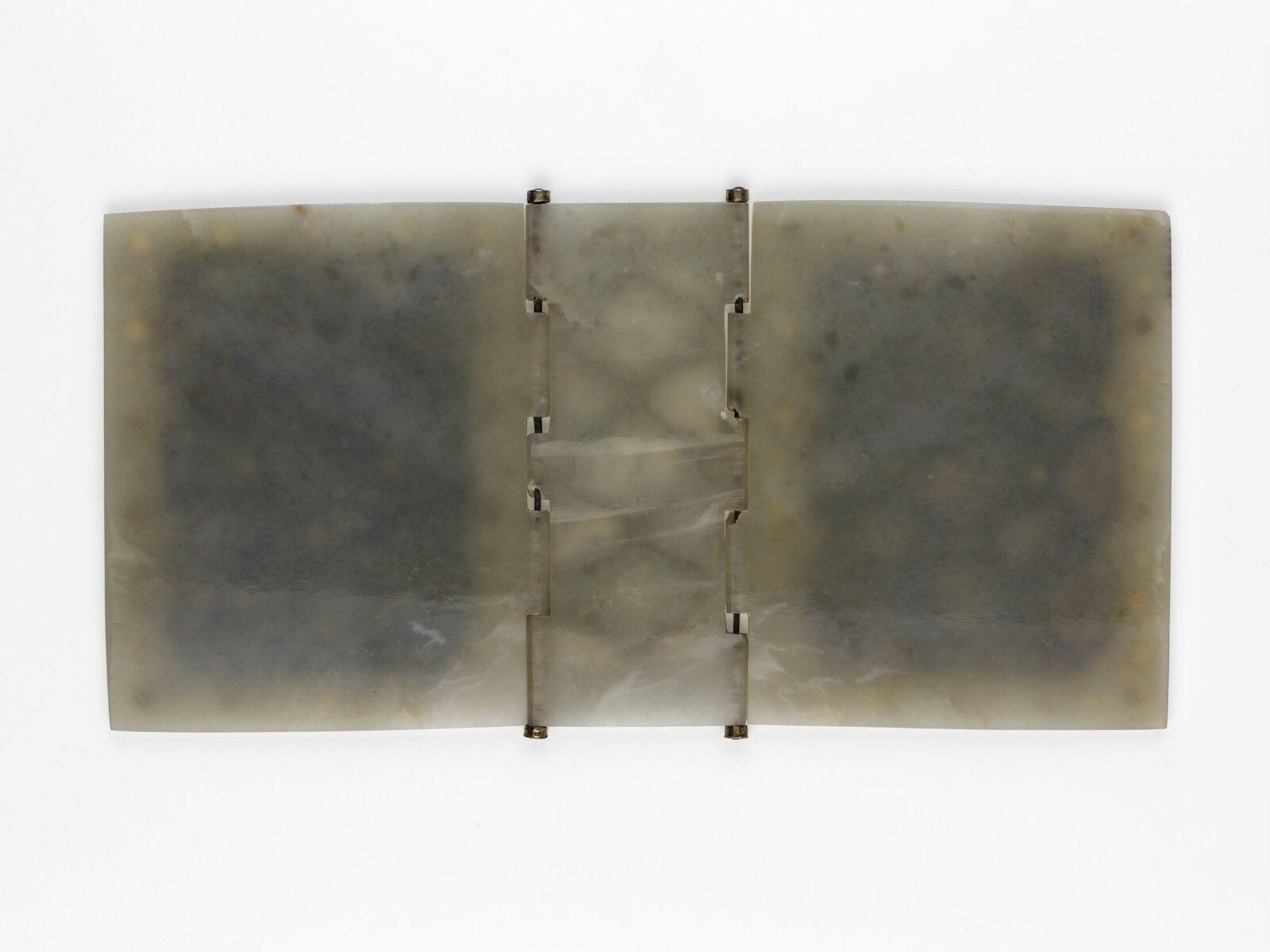 Book cover, nephrite, gold and ruby, Mughal, 18th century — museum object 02584(IS)
