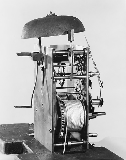 Additional museum view 3 of Tall Clock (accession 42.76.1).