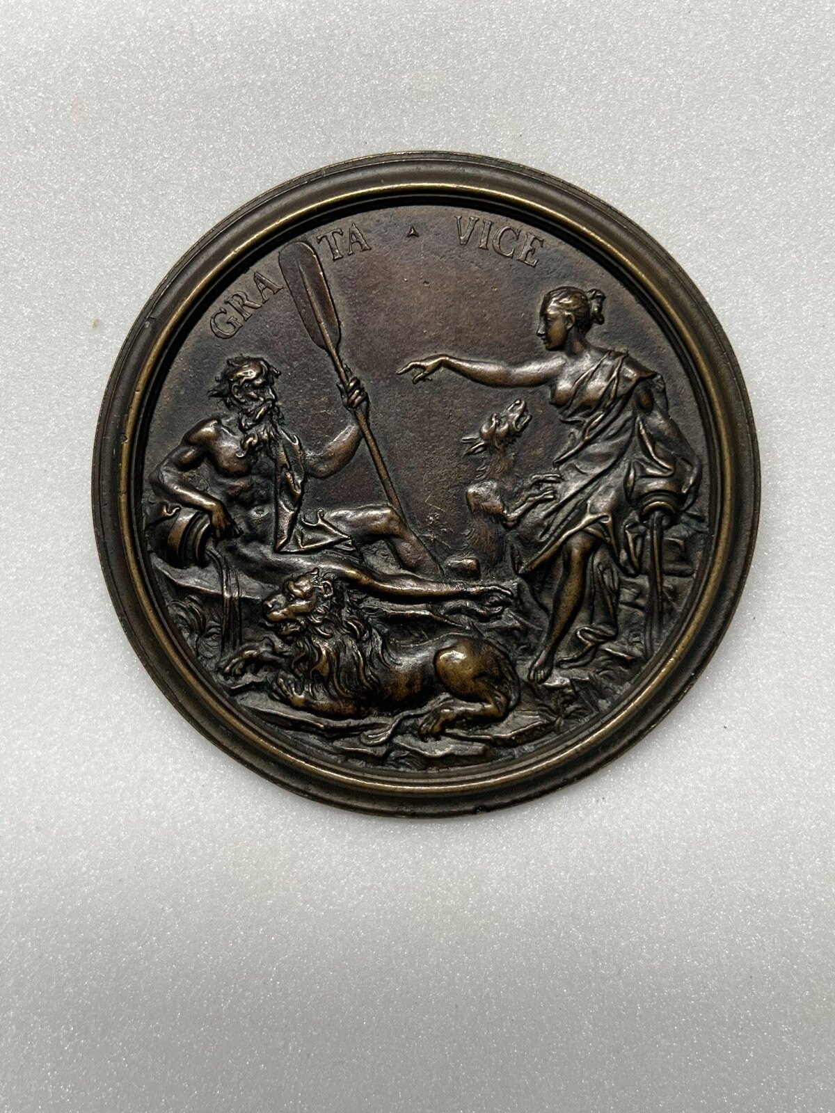 Medal, portrait of Violante Beatrice of Bavaria, Florence, ca. 1723-1725 — museum object 1434-1855