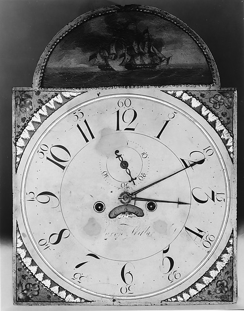 Additional museum view 5 of Tall Clock (accession 42.76.1).