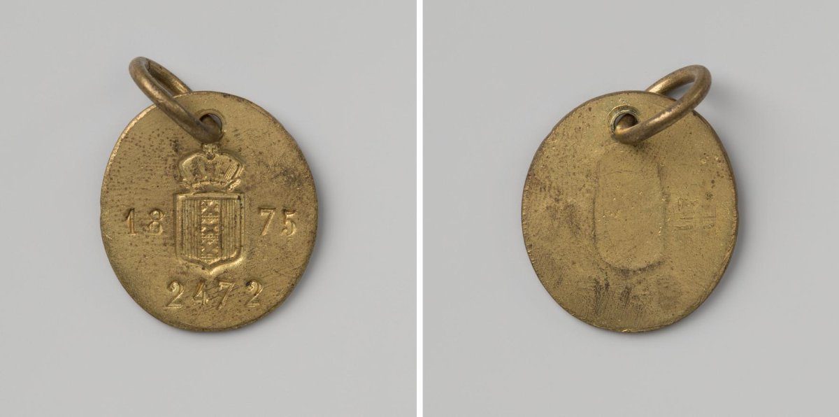 City of Amsterdam, lead token with no. 2472