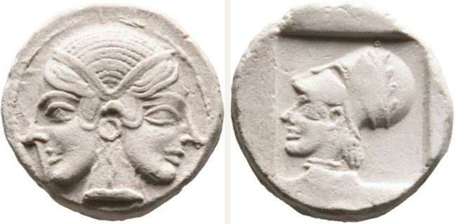 Lampsakos, drachm — Head of Athena (CN type 20538)