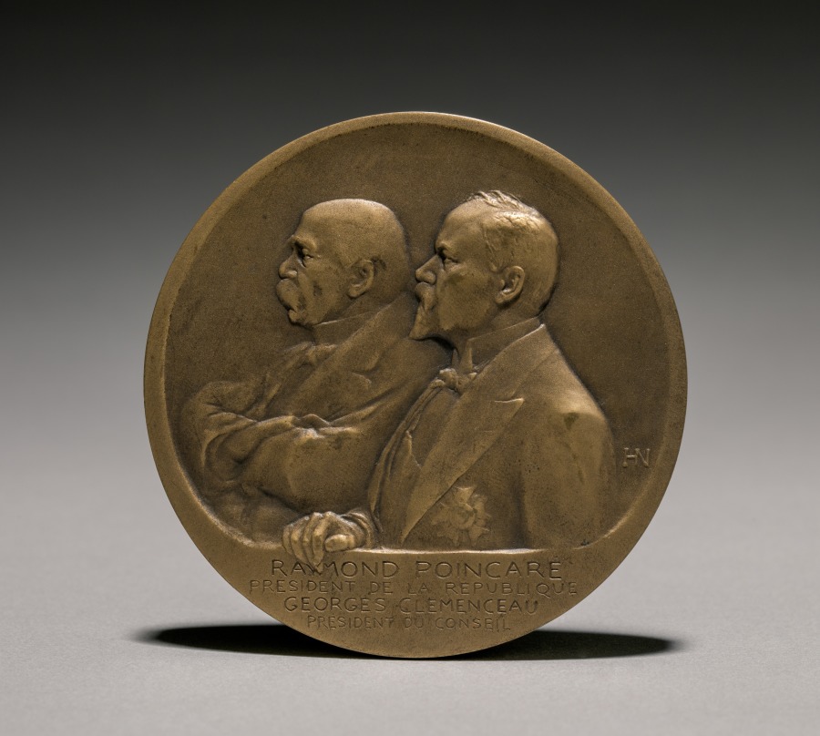 Poincare-Clemenceau Medal (obverse), 1900s (Cleveland Museum of Art 1923.428.a)
