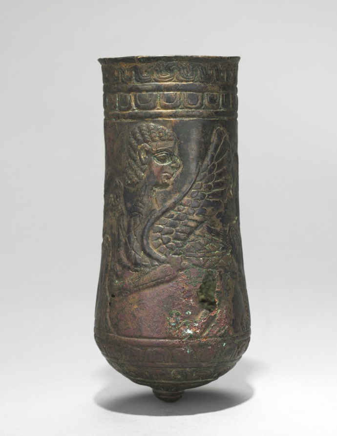 Additional museum view 3 of Button-Based Situla (accession 1960.35.1).