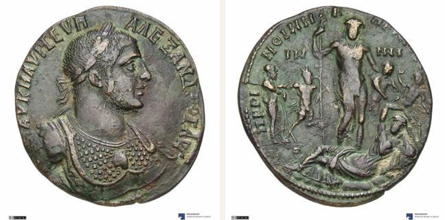 Perinthos, Severus Alexander, Medallion — Ariadne (CN type 3133)