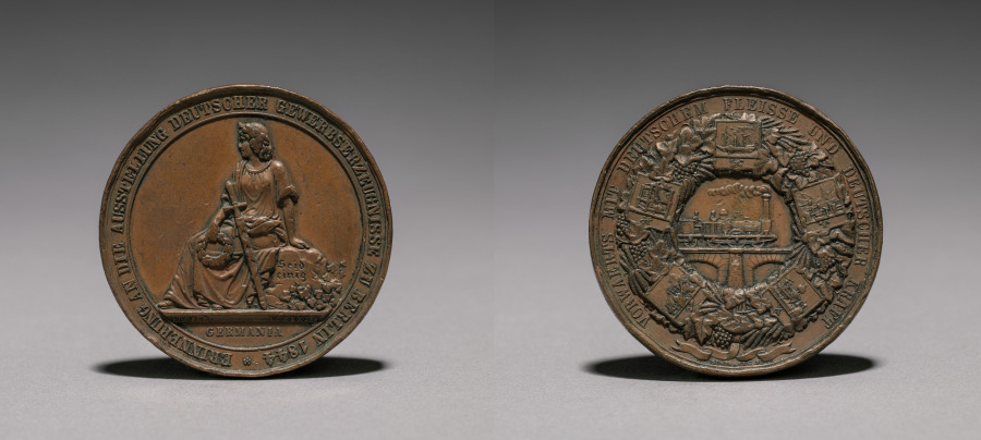Medal Commemorating the Exhibition of Textiles, Berlin, 1844, 1844 (Cleveland Museum of Art 1916.1879)