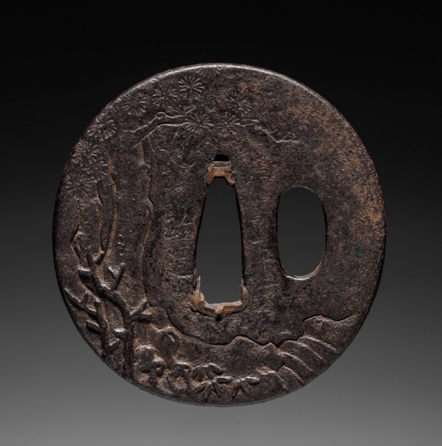 Additional museum view 2 of Sword Guard (accession 1919.312).