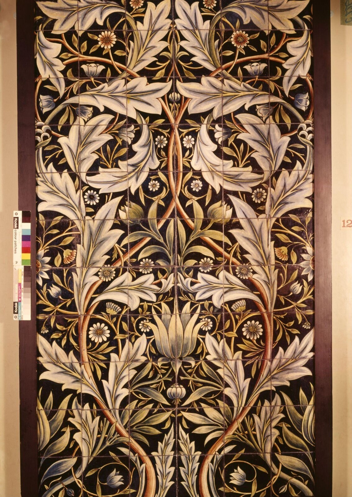 Tile panel, Morris, William and De Morgan, William Frend, England, 1876 — museum object C.36-1972
