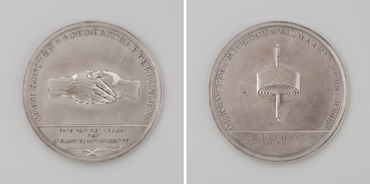 Bequest of Johannes Monnikhoff, Medal Presented to F. Buchner, Member of the Board for Twenty-Five Years