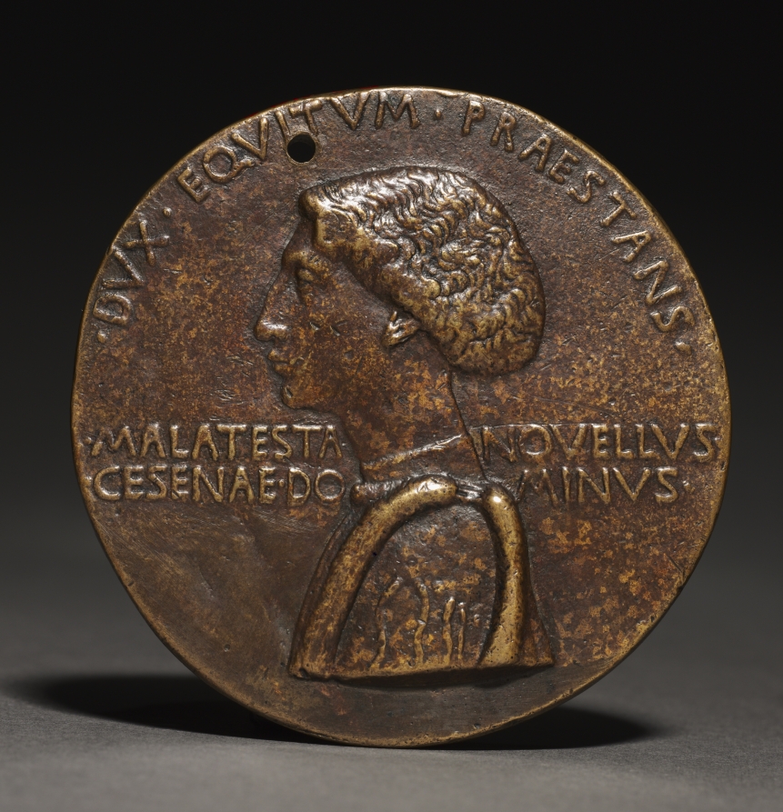 Portrait Medal of Domenico Novello Malatesta (obverse), c. 1445 (Cleveland Museum of Art 1938.309.a)