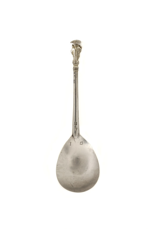 Apostle spoon depicting St. John, silver with gilt finial, London, 1514-15