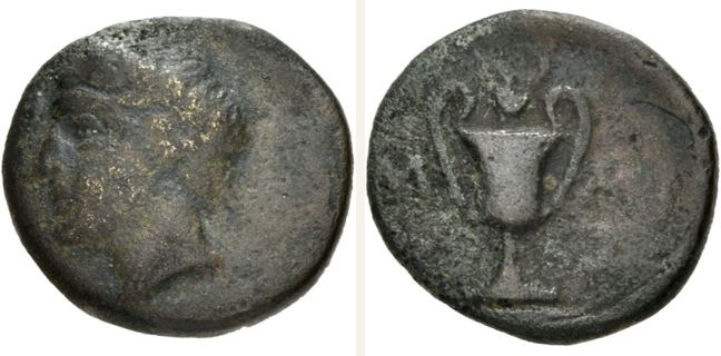 Sesamos, bronze coin — Kantharos (CN type 23927)