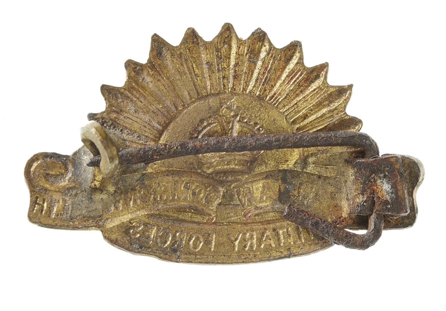 Badge - Rising Sun, Australian Commonwealth Military Forces, 1912-1919