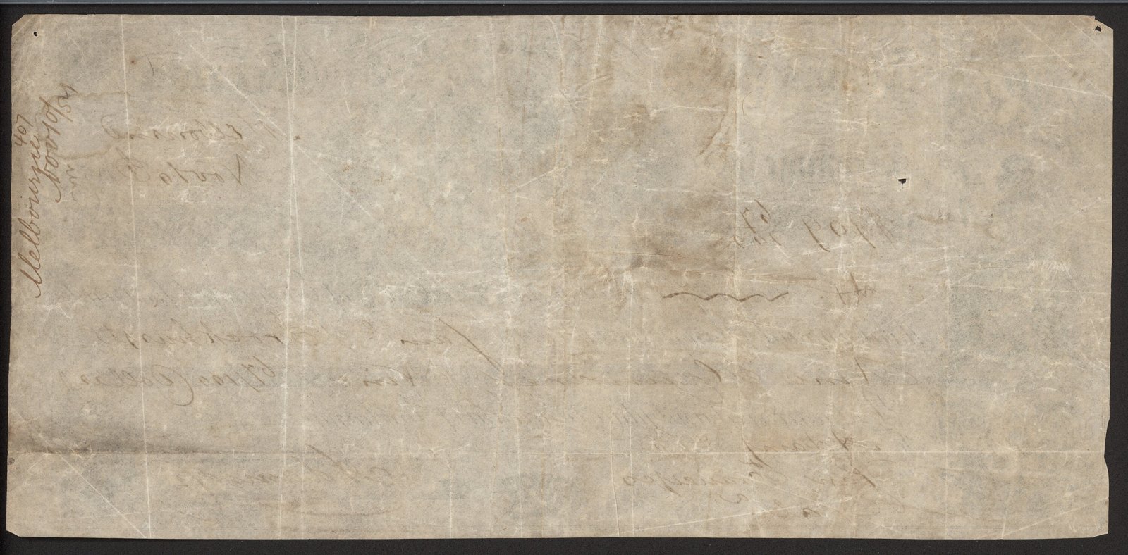 Banknote, Adams & Co, Melbourne, 1853 — museum object NU 48894