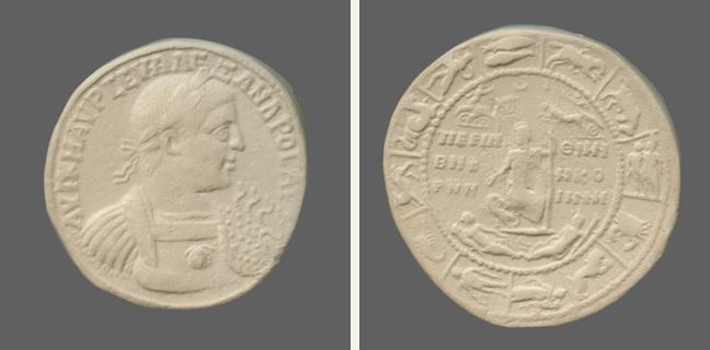Perinthos, Severus Alexander, Medallion — Zeus enthroned (CN type 3143)