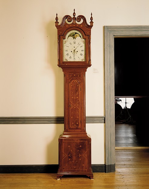 Additional museum view 5 of Tall Clock (accession 1976.279).