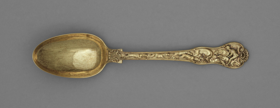 Dessert Spoon with Hunt Scenes, c. 1822 (Cleveland Museum of Art 2003.244.2)