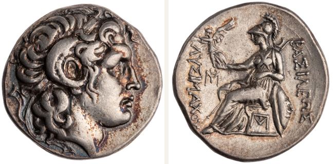 Sestos, Lysimachos, tetradrachm — Athena seated left (CN type 12247)