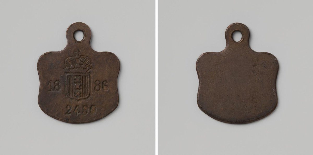 City of Amsterdam, lead token with no. 2490
