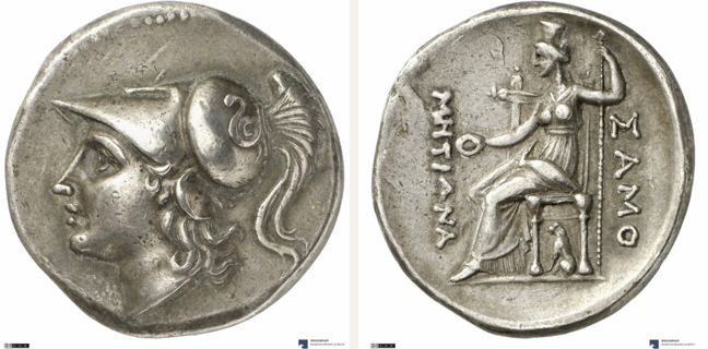 Samothrake, tetradrachm — Cybele enthroned left (CN type 19482)