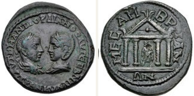 Mesembria, Tranquillina, 4 unit — Tetrastyle temple on crepidoma (CN type 434)