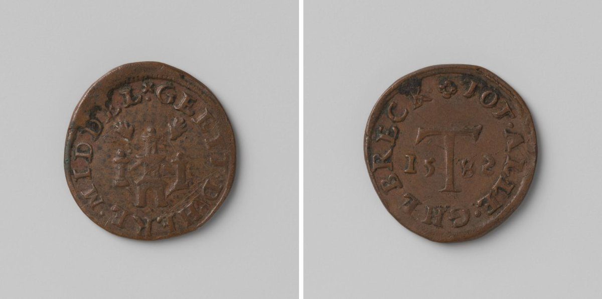 City of Antwerp, token granting the right to peat upon distribution