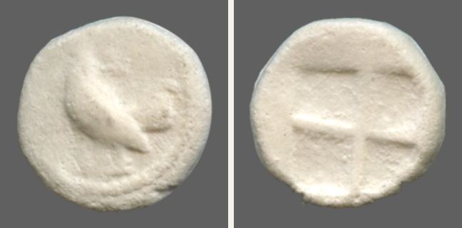 Selymbria, Diobol — Quadripartite incuse square (CN type 306)