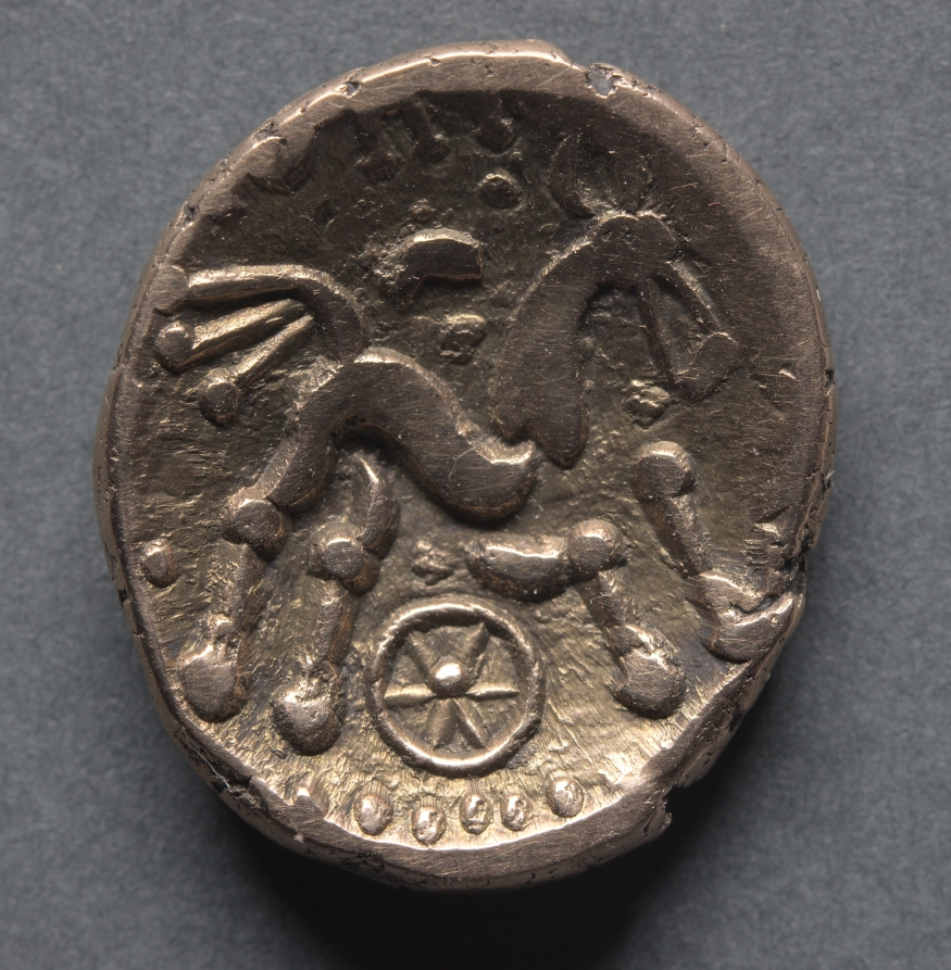 Catti Stater: Tree Symbol on Plain Field (obverse), 20–45 CE (Cleveland Museum of Art 1969.154.a)