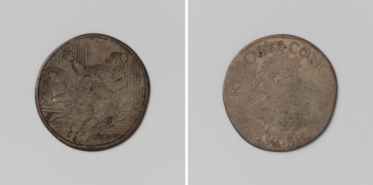 't Gehoor, scene engraved on a Leicester stoter