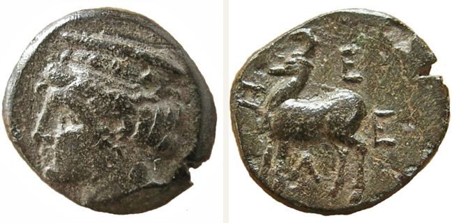 Zeleia, bronze coin — Stag standing left (CN type 20309)