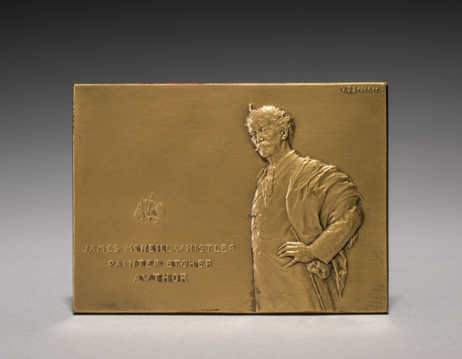 Whistler Medal (obverse), 1900s (Cleveland Museum of Art 1923.222.a)