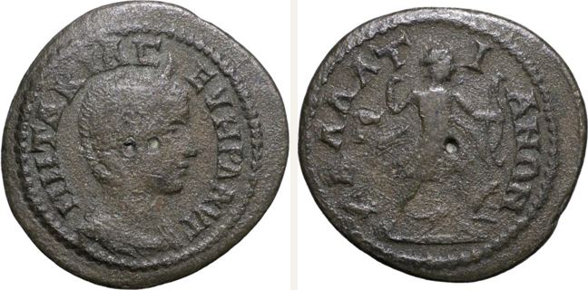 Kallatis, Philippus Arabs, 3 unit — Artemis advancing right (CN type 16477)