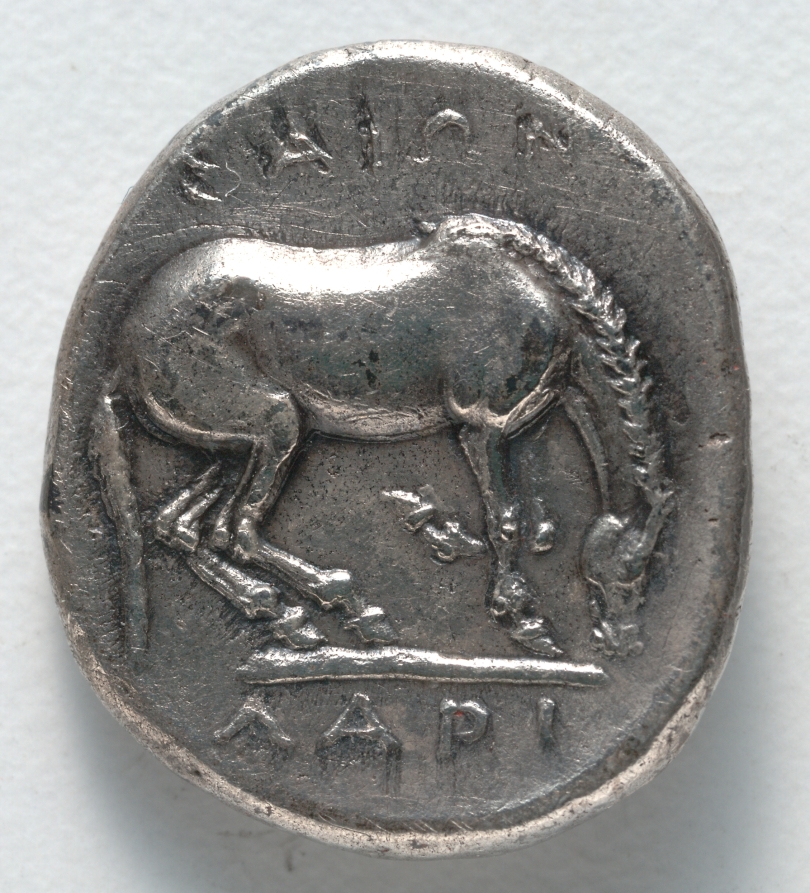 Drachm: Horse (reverse), c. 375–320 BCE (Cleveland Museum of Art 1916.988.b)