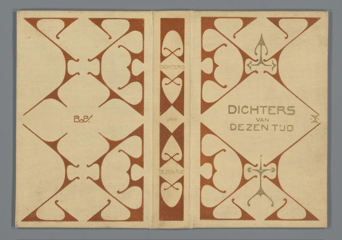 Book binding for: J.N. van Hall, Dichters van deze tijd, 1899