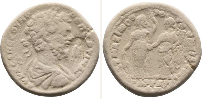Gargara, Septimius Severus, bronze coin — Demeter and Homonoia (CN type 12201)