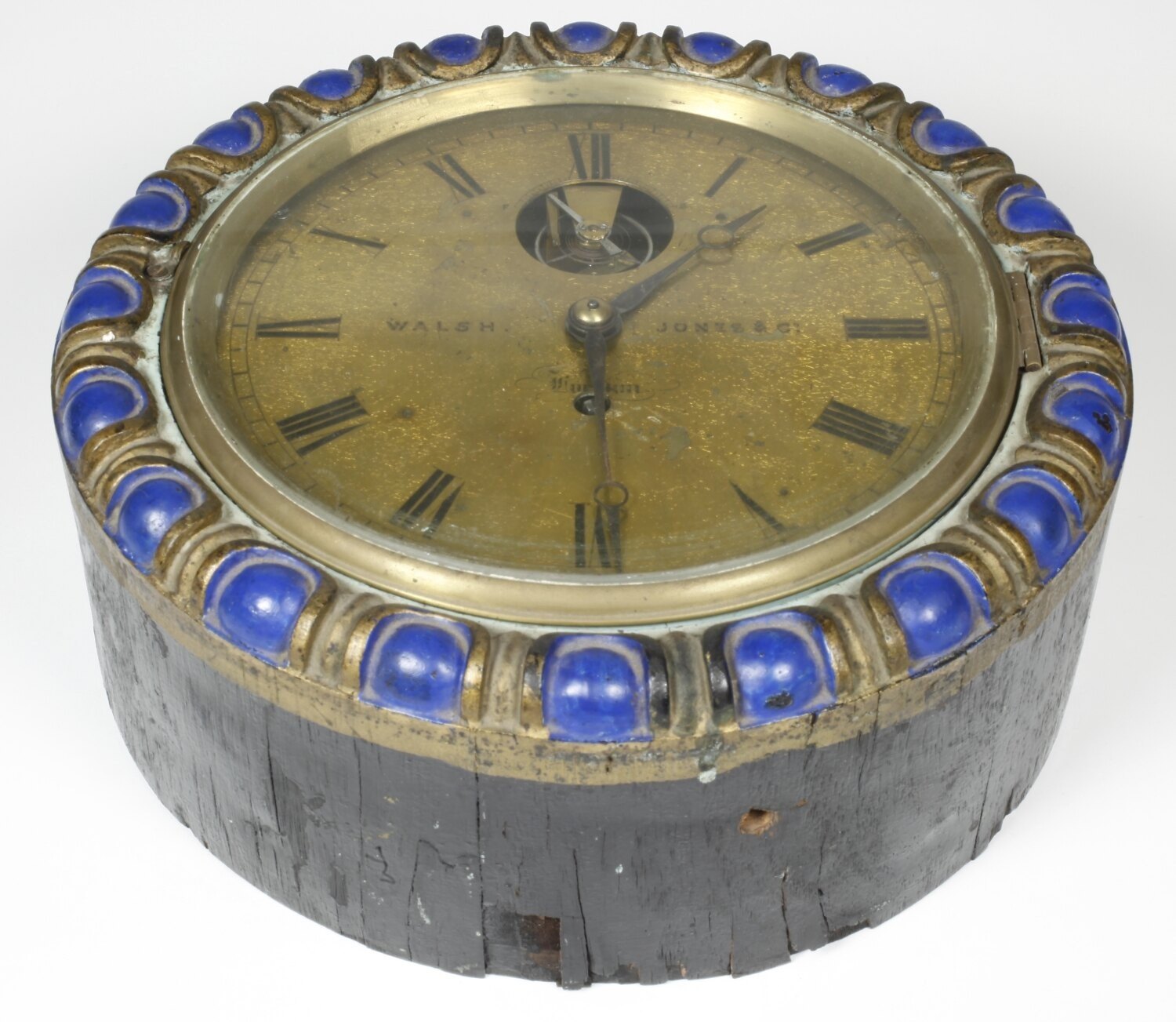 Marine clock, Walsh Jones & Co, Melbourne, 1855 — museum object ST 19114