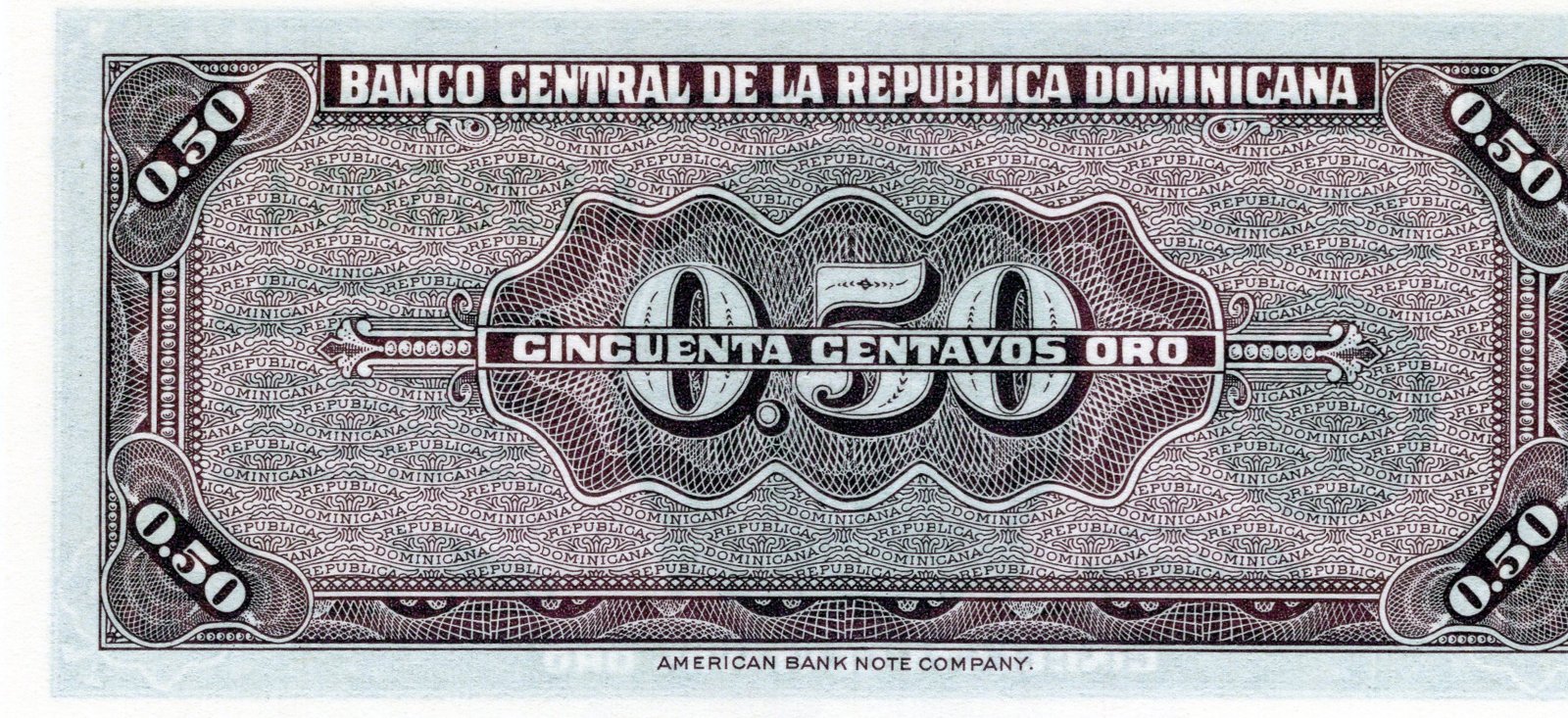 Reverse of 50 Centavos (1962), Pick 89