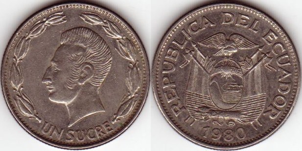 Ecuadorian sucre coinage