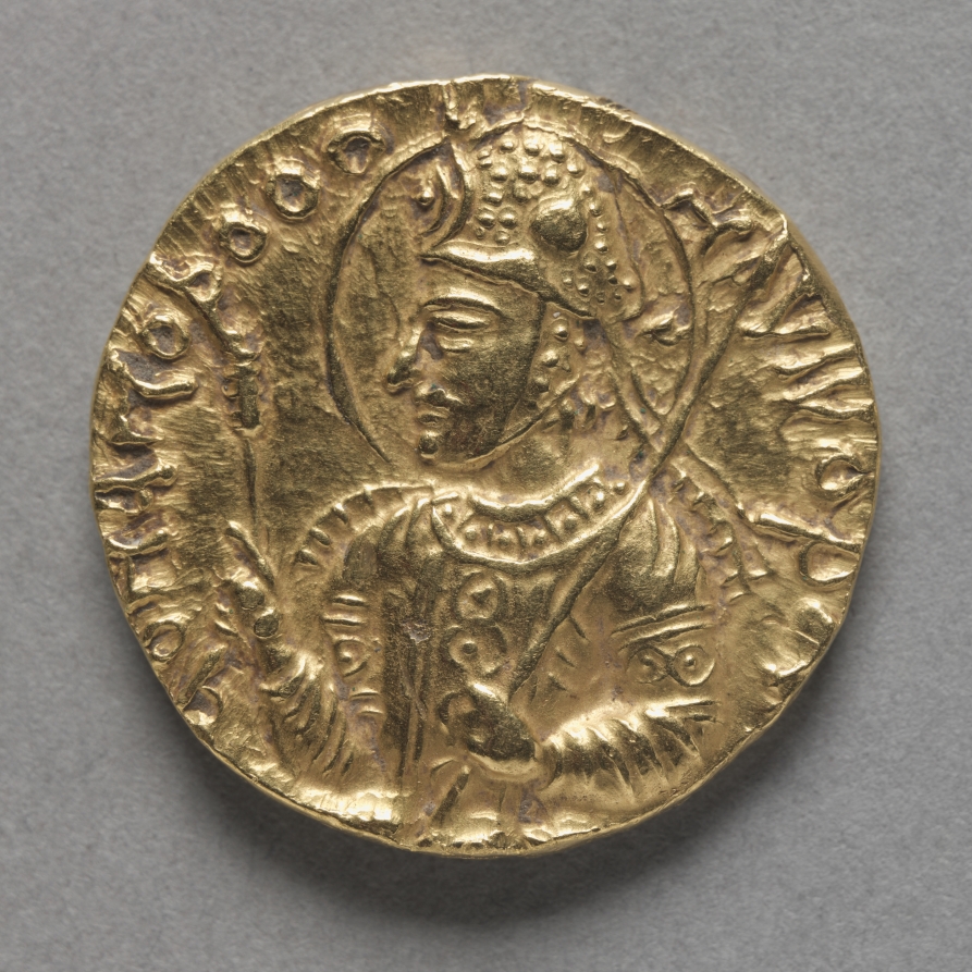 Coin: Havishka (obverse), c. 106–149 CE (Cleveland Museum of Art 1999.227.a)