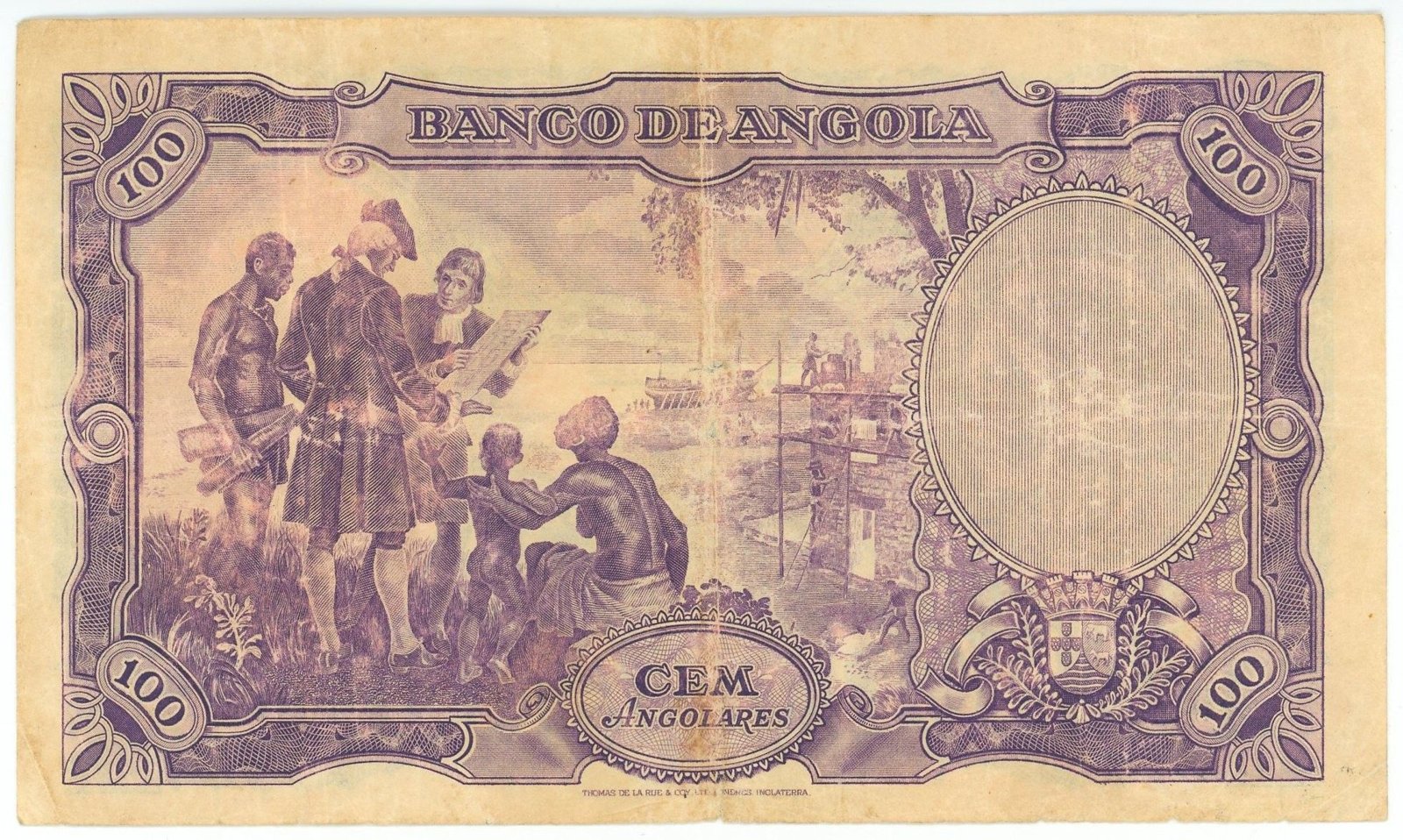 Reverse of 100 Angolares (1946–1951), Pick 81