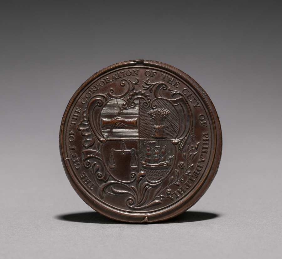 Medal:  Commemorating the Destruction of Kittanning by Col. Armstrong, 8 September 1756 (obverse), 1756 (Cleveland Museum of Art 1916.1878.a)