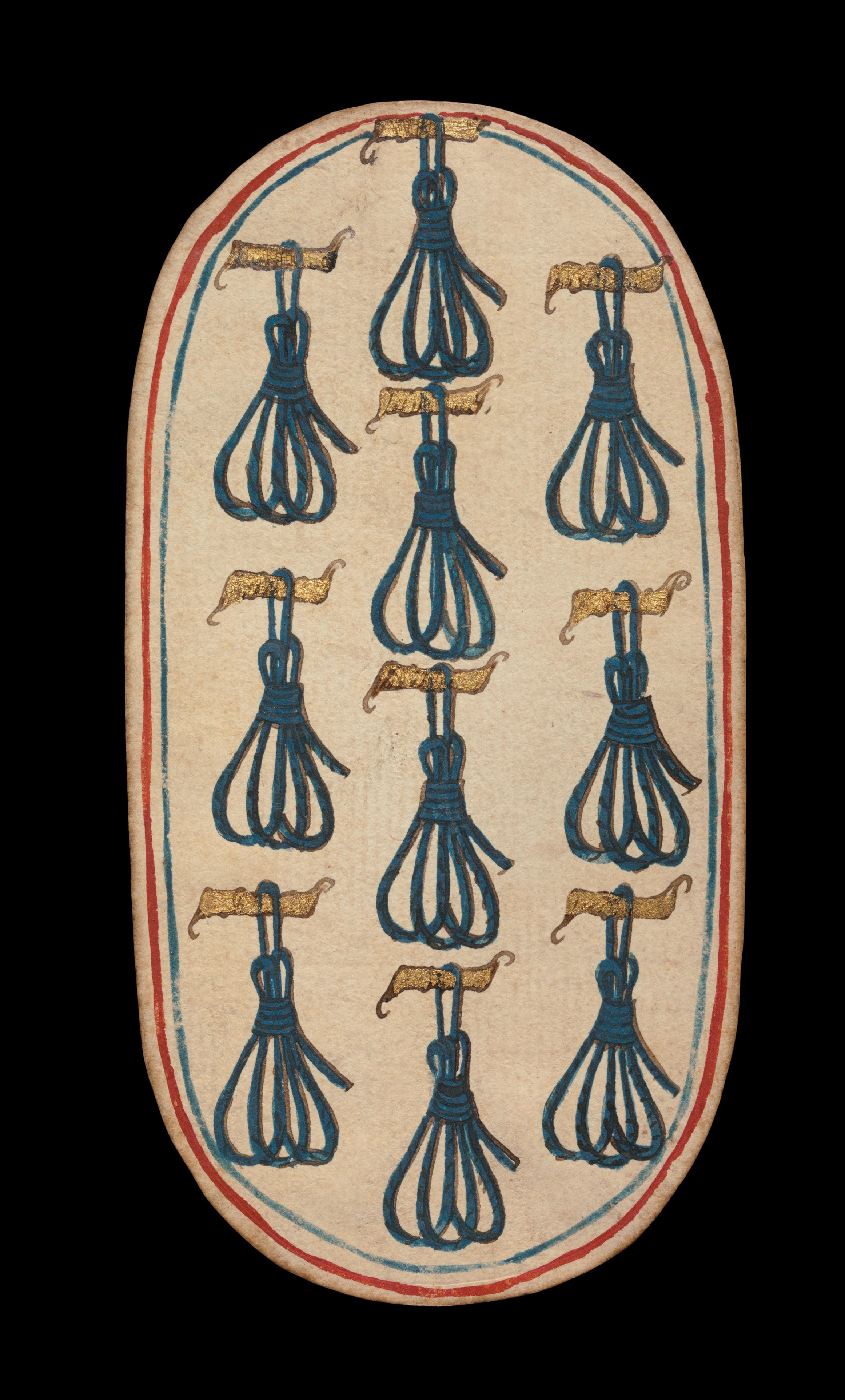 10 of Tethers, from The Cloisters Playing Cards, South Netherlandish, ca. 1475–80