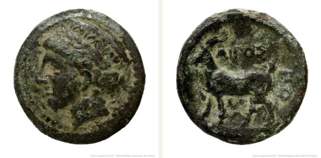 Aigospotamoi, medium denomination (bronze) — Goat standing left (CN type 273)