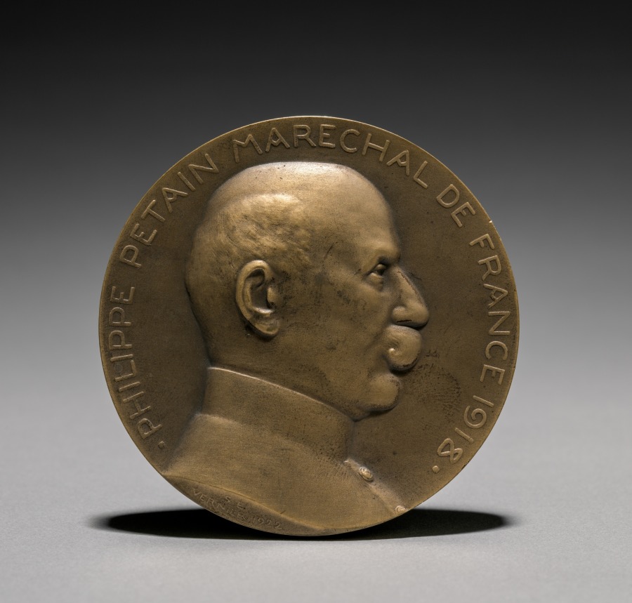 Petain Medal (obverse), 1922 (Cleveland Museum of Art 1923.419.a)